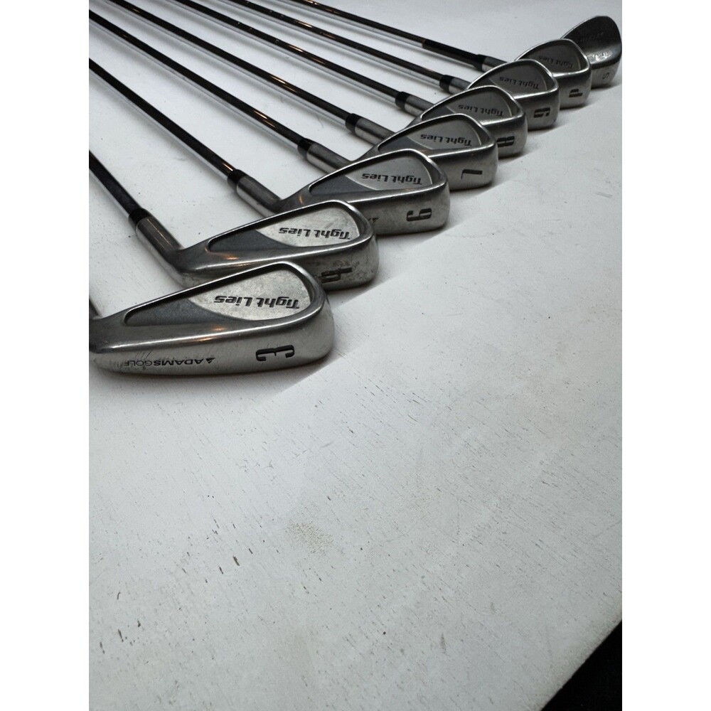 Adams Golf Tight Lies Iron Set 3-SW (no 5-iron) Steel Shaft Stiff Flex Reg Len